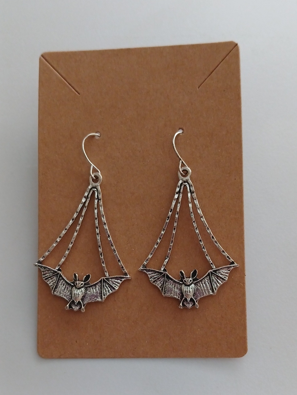 Fashion Jewelry Silver Bat Drop Earrings - Women Jewelry